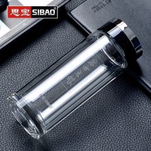 四川成都思宝水杯总经销 东方之珠玻璃茶杯 手柄办公杯