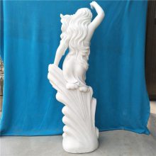 石雕女神人物 真人大小大理石性感裸体女性雕像 2米3米规格定制加工