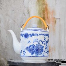 景德镇陶瓷茶具批发 青花瓷陶瓷茶壶可定做logo