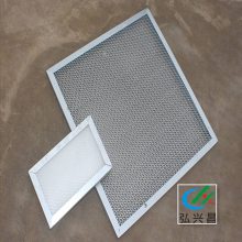 板式初效空气过滤网 折叠式平铺初效过滤可更换棉镀锌框过滤器