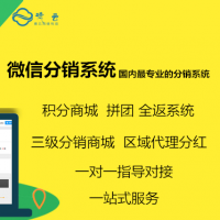 微信公众号小程序商城开发app定制开发三级分销预约点餐积分微商城代理区域分红系统