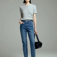 真秀牛仔褲休閑褲 女式褲子 闊腿褲牛仔褲休閑褲拿貨 品牌撤柜女裝 大碼女裝