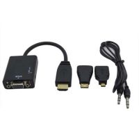 廠家直銷 hdmi to vga轉(zhuǎn)接線 hdmi轉(zhuǎn)vga線 hdmi vga線 支持1080P
