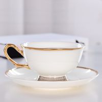 浩新工厂陶瓷茶水杯 骨瓷咖啡具套装 定制商务礼品欧式咖啡杯碟