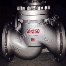 H41Y-160I 路介质的启闭装置;依靠阀瓣自重和流体压差实现自动阻止流体倒流