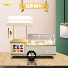 出口意大利冰淇淋柜手推車 電壓可以生產(chǎn)110V