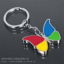 PU牛皮革多形状钥匙扣 商务礼品钥匙扣 LOGO印花皮钥匙扣挂件定制