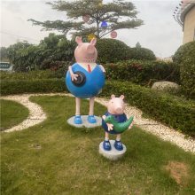小猪雕塑 广场卡通人物雕塑摆件 广州恒创雕塑工厂