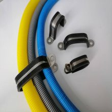 双管包胶管夹Multi-tube hose clam O型多管固定卡扣3*26U型硅胶材质