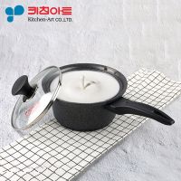 韩国进口正品Kitchen-art麦饭石不沾不粘汤锅18cm不粘锅奶锅