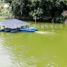 绳索牵拉固定太阳能推流增氧机 河湖水质曝气器