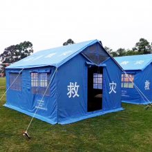 实力厂家12平米救灾单帐篷加棉3-4人防暴雨户外指挥野营篷房