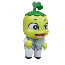 益生菌IP形象卡通雕像 玻璃钢饮料瓶玩偶公仔雕塑