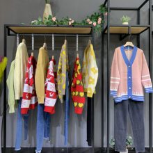 国内知名***高端针织品牌穿行线19秋广州品牌女装折扣走份批发一手货源