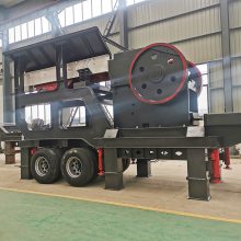 破碎筛分移动车 履带式组合破碎站 建筑工程石料加工设备