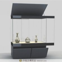 高端精品展示柜台定做 中锐专业订制博物馆玻璃展柜