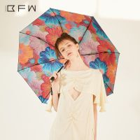 BFW 超轻小太阳伞遮阳防晒黑胶遮阳伞防紫外线女折叠晴雨两用