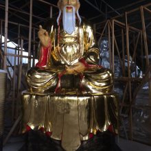 道教三清祖师神像 玻璃钢三清道祖太上老君、元始天尊神像