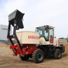 多功能上料搅拌一体机 柴油朝天锅自上料搅拌车 移动上料搅拌车