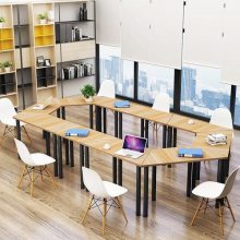 BaiWei个性时尚拼接会议桌梯形培训桌-自由组合六边菱桌洽谈桌