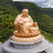 石雕弥勒佛 石材释迦牟尼佛 大肚笑佛宗教寺庙供奉