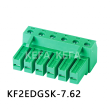 KEFA 科发电子插拔式接线端子PCB 板端线端连接器环保阻燃KF2EDGSK-7.62