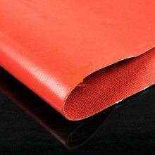 双面涂层硅胶阻燃布每平米生产厂家_红色硅胶