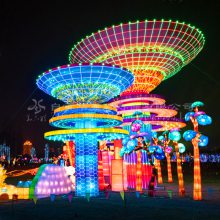 自贡花灯公司华亦彩打造布拉格灯光节厂家国外现场定制制作2021户外彩灯灯光节