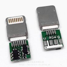 苹果安卓二合一插头 单面iPhone单面MK 五颗料 四个焊盘