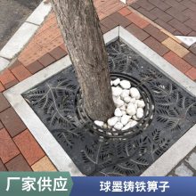 球墨铸铁圆井盖电缆下水道排水沟盖板雨水篦子防沉降铸铁井 盖