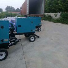 乾能200KW移动拖车式发电站6135BZD 四轮移动挂载发电机组