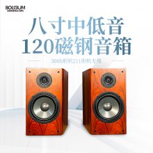 定制款无源8寸音响实木音箱家用88dB150w宝丽森hifi音箱