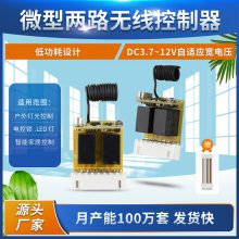 升级款3.7V-12V带排插线小型两路开关控制器LED灯具灯带门禁电源