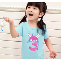 2019夏季童装短袖儿童t恤 韩版上衣童t恤打底衫 地摊货源热卖***