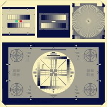 YE0100ԽTE100ԿLENS FOCUS TEST CHART SECTOR STAR