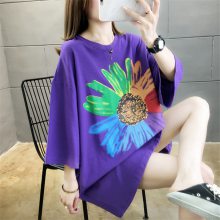 杂女宽松中长款短袖衣服货源厂家直销云南曲靖义乌批发市场怎么拿货