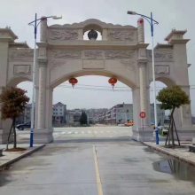 供应景区大理石三门石雕牌楼牌坊村庄路口青石牌坊