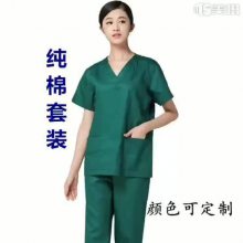 医院工作服工作衣 牙科医生护士工作服吸湿排汗墨绿色工作服