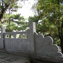 文明景观公园景观桥扶手石头栏杆 寺院大殿青石围栏 楼梯石材栏板