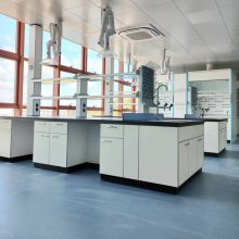 南沙化学实验室家具定制 实验室全钢家具 钢木实验台 实验室操作台、边台