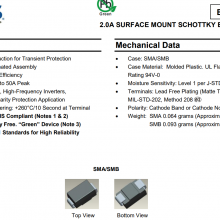 DIODES B240A-13-F 肖特基二極管 封裝SMA(DO-214AC) 現(xiàn)貨庫存