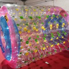 明投 充气水上滚筒 透明步行球儿童水池玩具大型乐园游乐设备