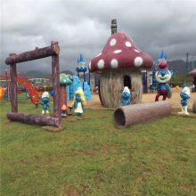 游乐场景卡通雕塑 玻璃钢门头卡通雕塑 肇庆玻璃钢雕塑 恒创雕塑