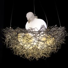 LED戶外創(chuàng)意裝飾燈 樹掛仿真鳥巢景觀燈 亮化工程景區(qū)樹掛鳥巢燈