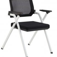 办公室折叠椅会议折叠椅网布折叠培训椅带写字板桌板办公椅