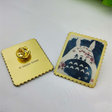 纯铜丝印徽章，柯氏印刷徽章，广东蝴蝶扣徽章