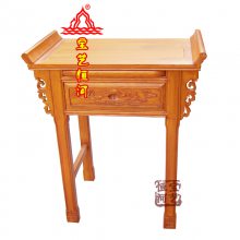 雕莲花供台 小佛桌 香案 神台 佛台 宝艺恒河佛龛厂供应定做