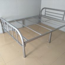 单层铁床出租房铁架床1.2米单人床1.5米双人床员工宿舍单层床东莞茶山铁架床