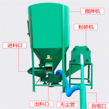 自吸立式饲料粉碎搅拌机 猪饲料粉碎搅拌机 饲料混合搅拌机