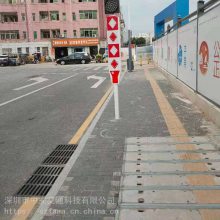 太阳能警示柱交通黄闪灯-运送安装